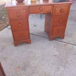 Vintage Furniture,Vanity W/ Mirror.Has Matching DRESSER 5 DRAWER SOLD SEPERATELY  OR CHEAPER TOGETHER