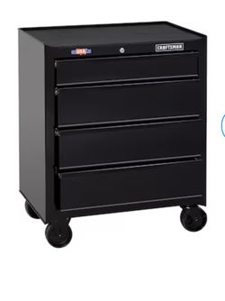 CRAFTSMAN 1000 Series 26.89-in W x 31.98-in H 4 -Drawer Steel Rolling Tool Cabinet ( Black )