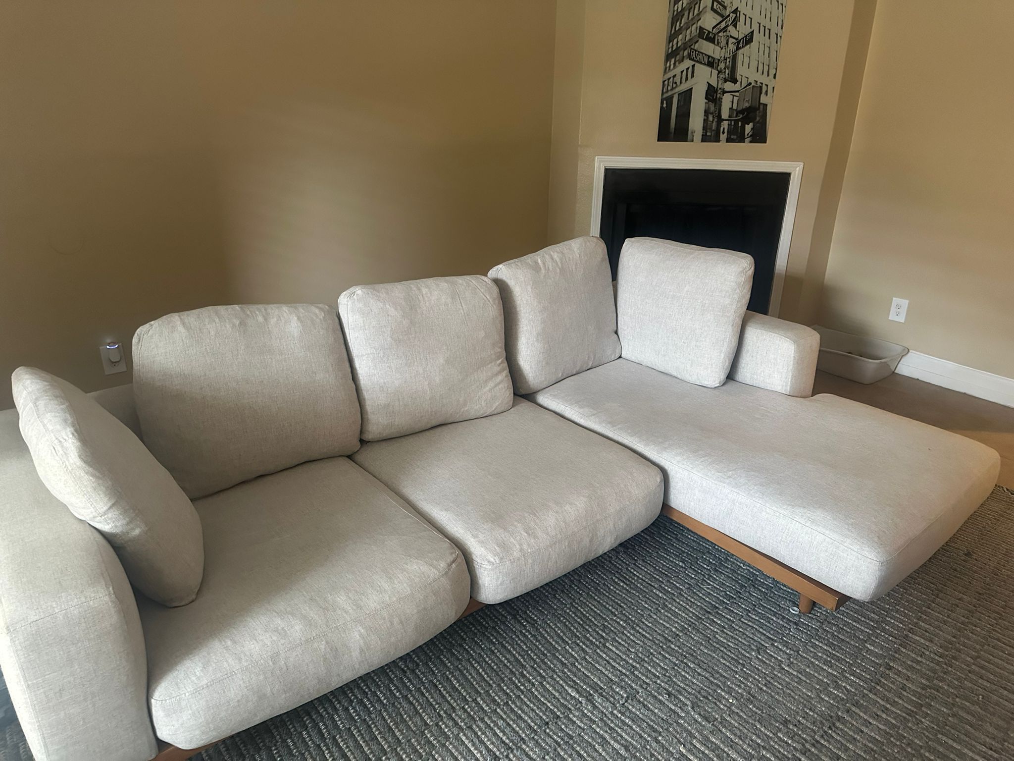 Sofa  White Sectional Of Pottery Barn For Sell 