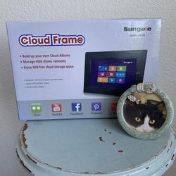 SUNGALE Cloud Frame 7″ IPS Touchscreen WiFi / 5 GB Cloud Storage Multimedia NIB