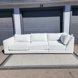 Crate and Barrel Cream Sectional Couch