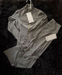 Lululemon Jacket and Leggings Set gray
