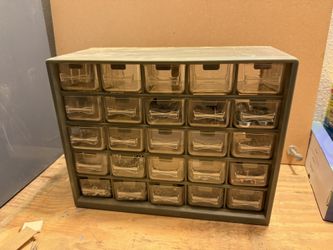Small Parts Bin With 20 Drawers With Hardware Included. Tools; Hardware Organization Nuts Bolts Screws Nails; Shop Clutter  