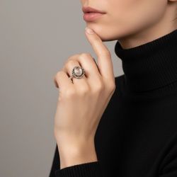 Vintage Silver tone ring
