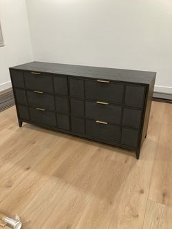 *NEW* Arhaus Olina Six-Drawer Dresser (Ebony)
