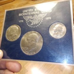 200-year Bicentennial 1976 Set! D Type 1 Like Dollar German Boy Beautiful Condition D Denver/And Also D Kennedy Bicentennial