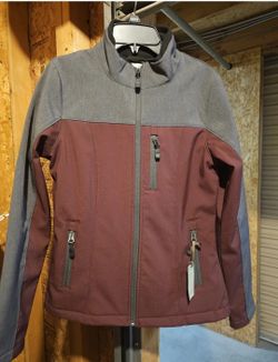 Roper Women's Wine/Grey Softshell Jacket, NWT, Size XS