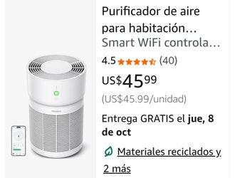 PhiloDeco Smart WiFi Air Purifier