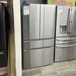 LG Stainless Steel 4-Door Refrigerator Brand New Scratch And Dent🔥