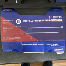 Uyecove 1” Drive Torque Wrench-Calibrated