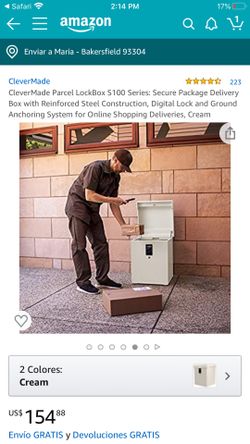 Clever Made Parcel Lock Box 100 Series Secure Package Delivery Box with Reinforced steel construcción