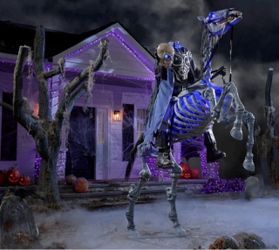 8.5 Ft Giant Sized LED Animated Knight Frostbane Halloween Decoration New Box