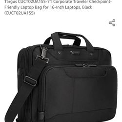 Targus Corporate Traveler Checkpoint-Friendly Laptop Bag for 16-Inch Laptops, Black


