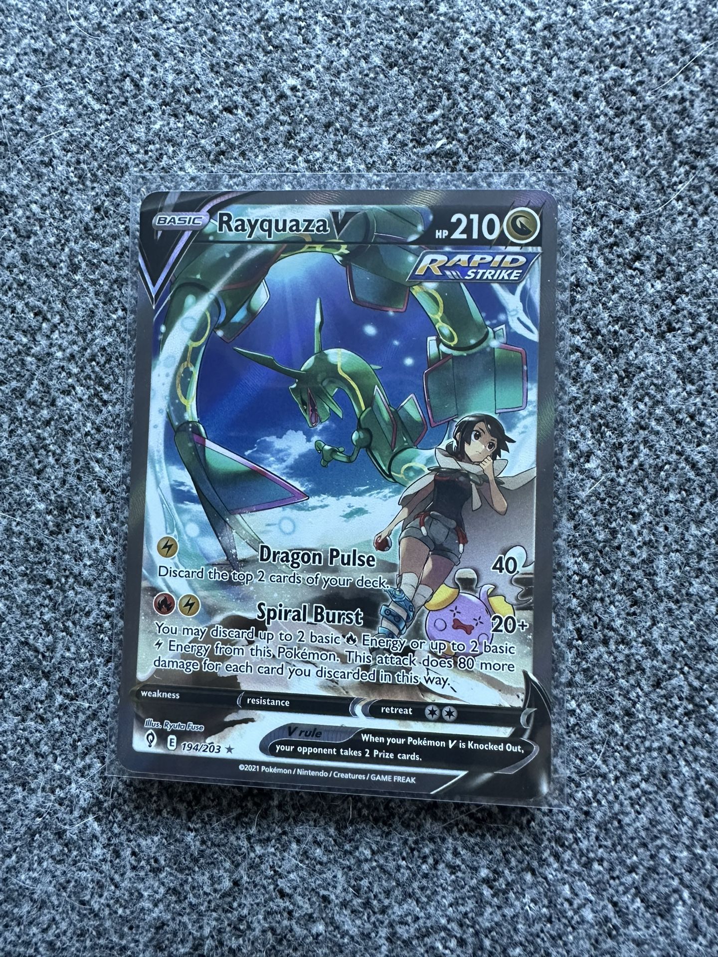 Rayquaza V #194 - Evolving Skies - NM! 