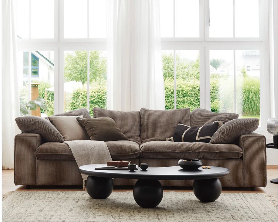 Kiel 2 - Piece Modular Sofa 90.5” Velvet Truffle Corduroy