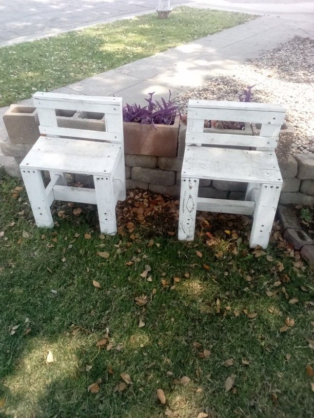 Pair Of Wooden Chairs
