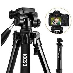 Camera Tripod ESDDI 70'' Compact Aluminum Lightweight Tripod for DSLR SLR Canon Nikon Sony Olympus DV with Carry Bag