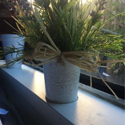 small fake decorative plant