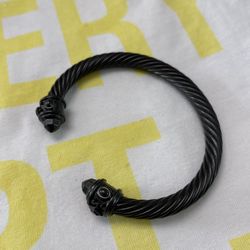 David Yurman Black Aluminum Renaissance Bracelet 7mm