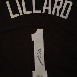 Damian Lillard Signed Weber State Jersey