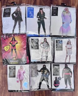 NIB Plus Size 1x-4x Party city Halloween Women’s and Men’s costumes.