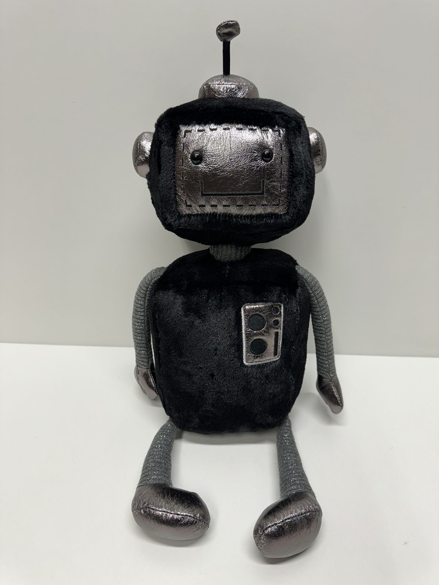 Jellycat Little JellyBot Robot 12” Plush Stuffed - Black/Silver!!