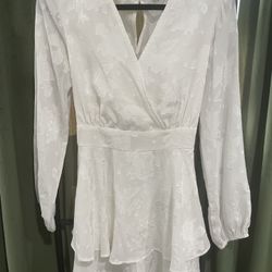 White Romper/dress