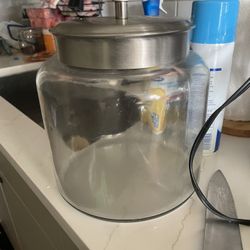 2 Large Glass Jars