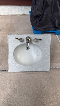 Bathroom Vanity Top with Sink and Faucet