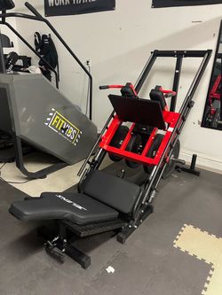 Leg press and hack squat combo
