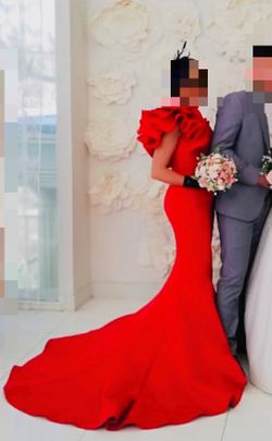 Red Strapless Mermaid Formal Dress | Elegant Evening Gown
