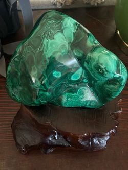 6 lb Malachite With Stand
