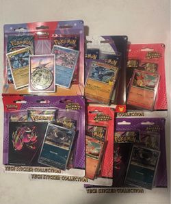 Pokemon sticker collection card packs