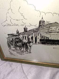 Cafe du Monde etching