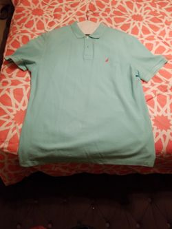 Nautica Teal Blue Shirt XL