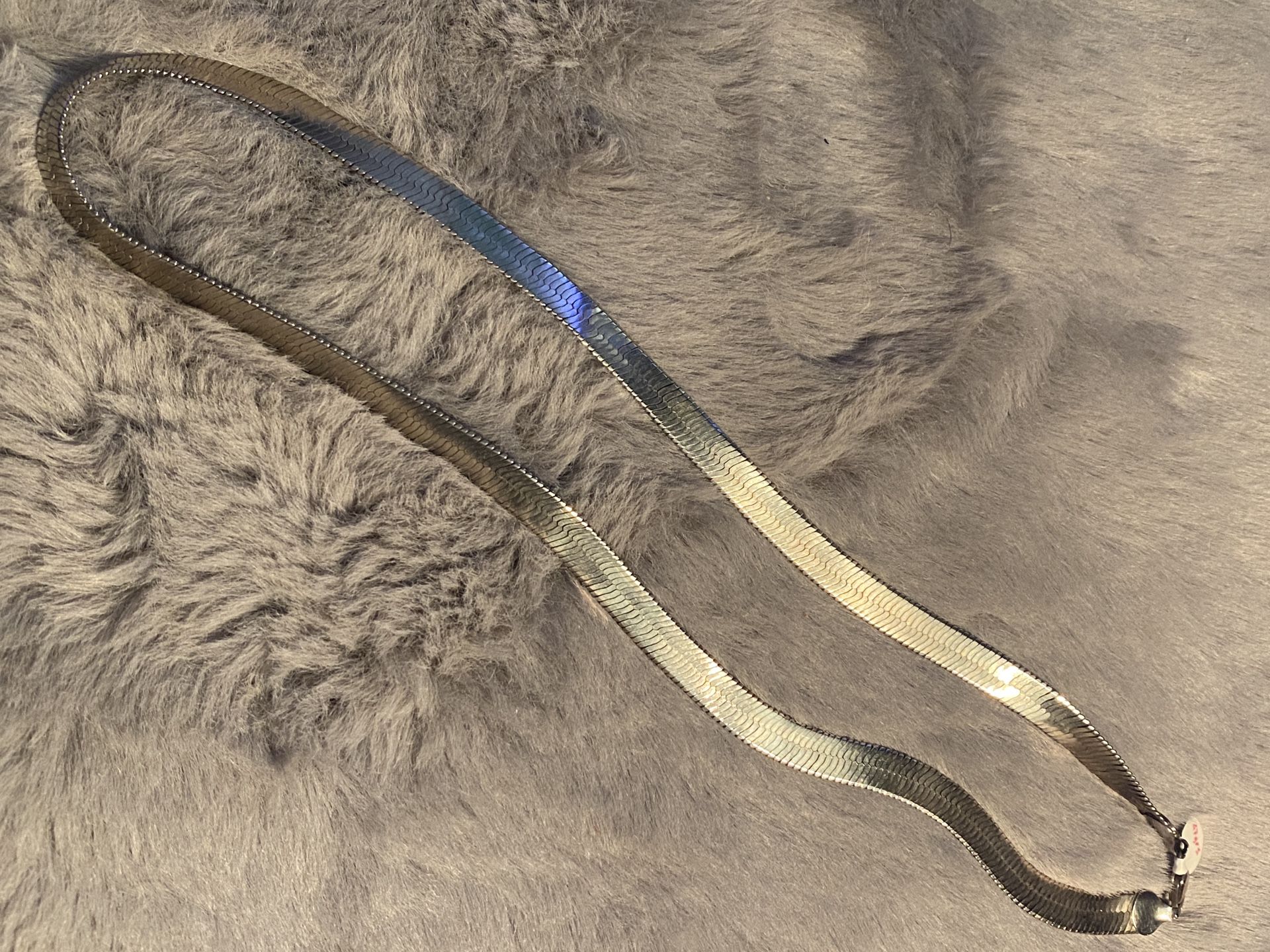 Sterling Silver Harringbone Necklace Italy