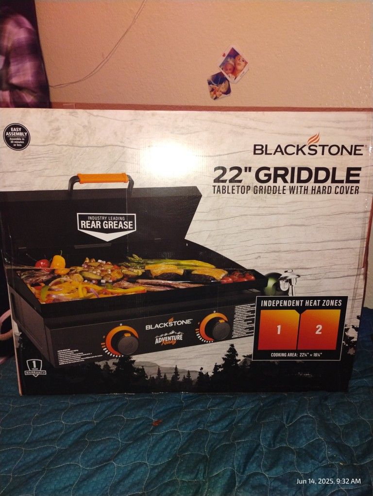 22" propane griddle