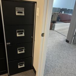 Locking  Filing Cabinet Four Drawers- extremely heavy filing cabinet