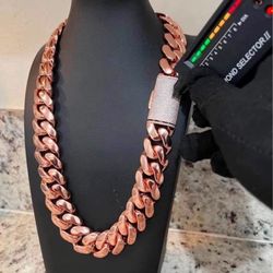 Miami Rose Gold Cuban Link Chain 20mm - 24inch 
