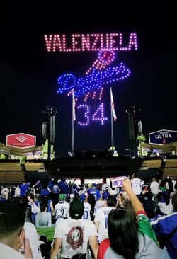 Dodgers vs Padres 7/3 Drone Show