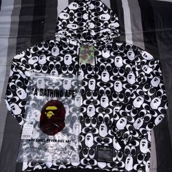 Coach  X Bape Hoodie Size M New 