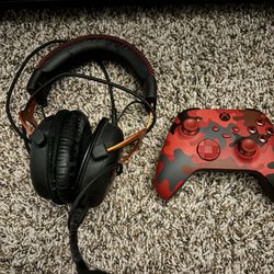 Xbox One Controller And Headset. 