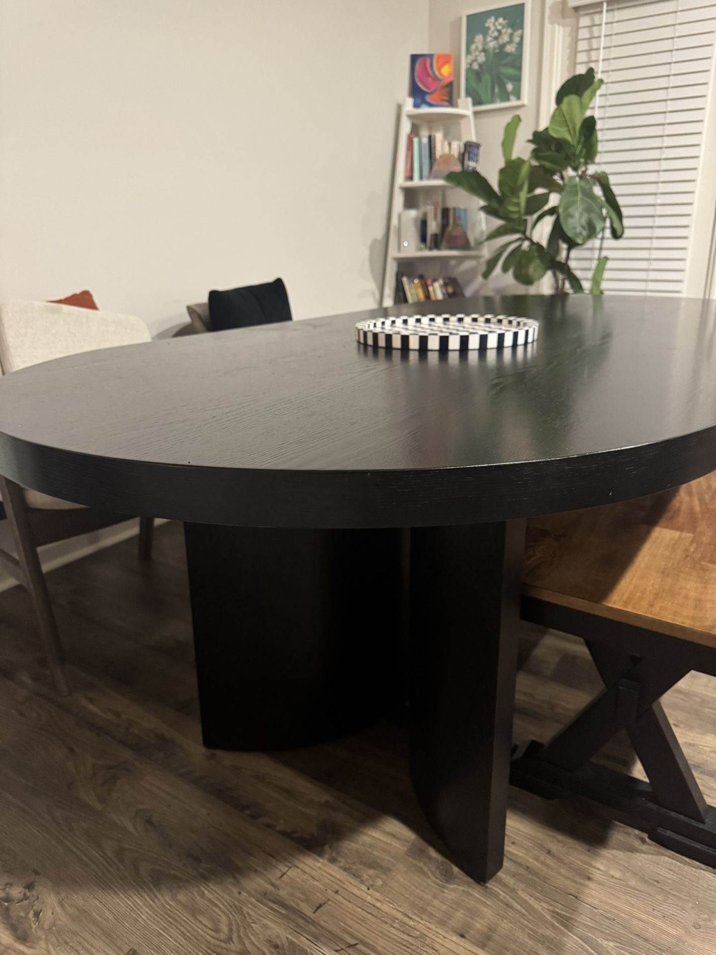 Oval Dining Table And Bench