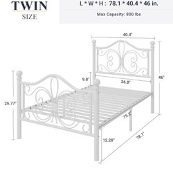 Metal Twin Bed