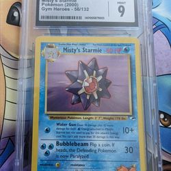 Graded Misty's Starmie Pokemon Card