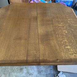 Solid Oak Antique Dining Table 