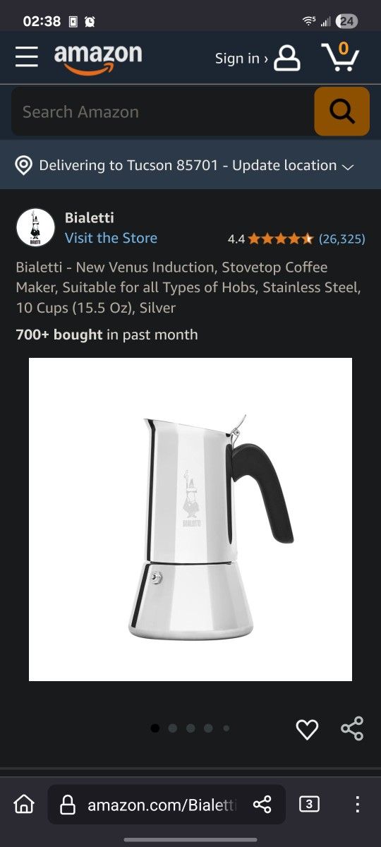 Bialetti Venus Moka Coffee Pot