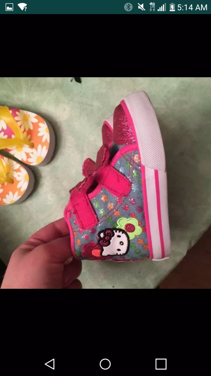 Toddler size 6 hello kitty shoes