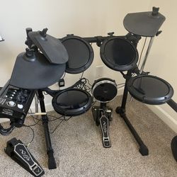 OSP percussion DD-502 Mkll Electronic Black Drum set 