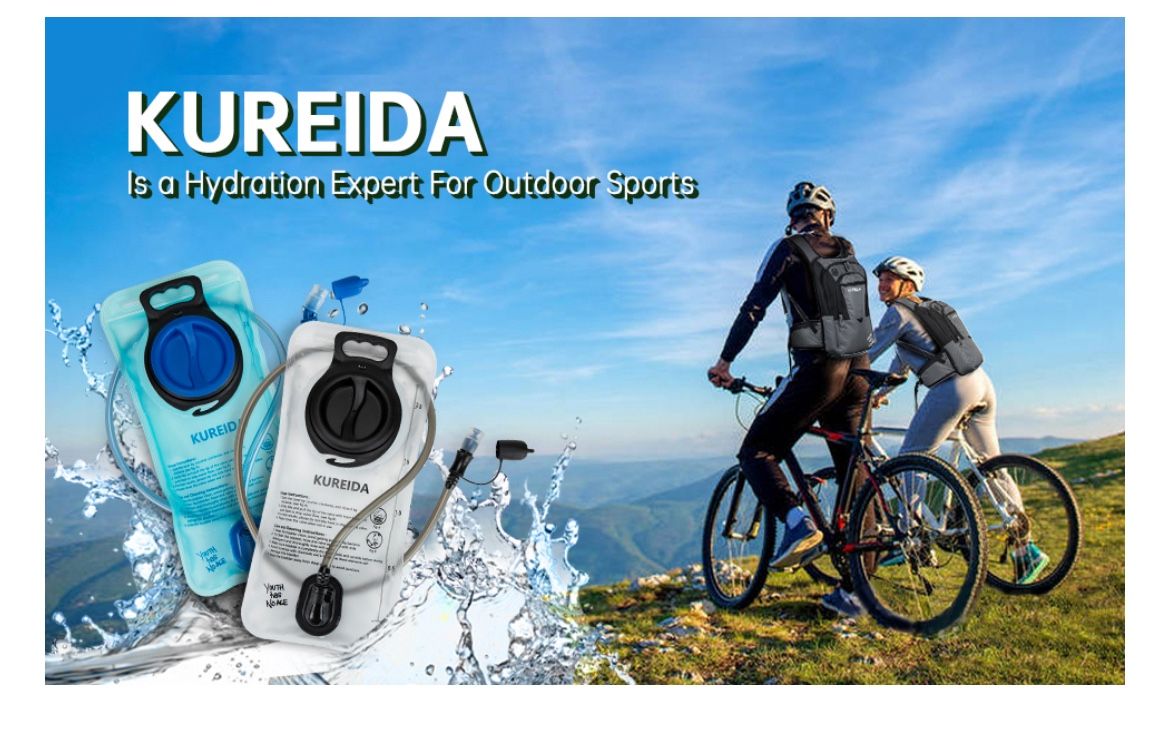 2 pack Hydration Bladder 2L,Leak Proof Water Reservoir,BPA Free,Wide Opening, Military Water Bladder Combined with Hydration Backpacks for Biking H